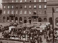 Dolac oko 1935. godine, panorama tržnice